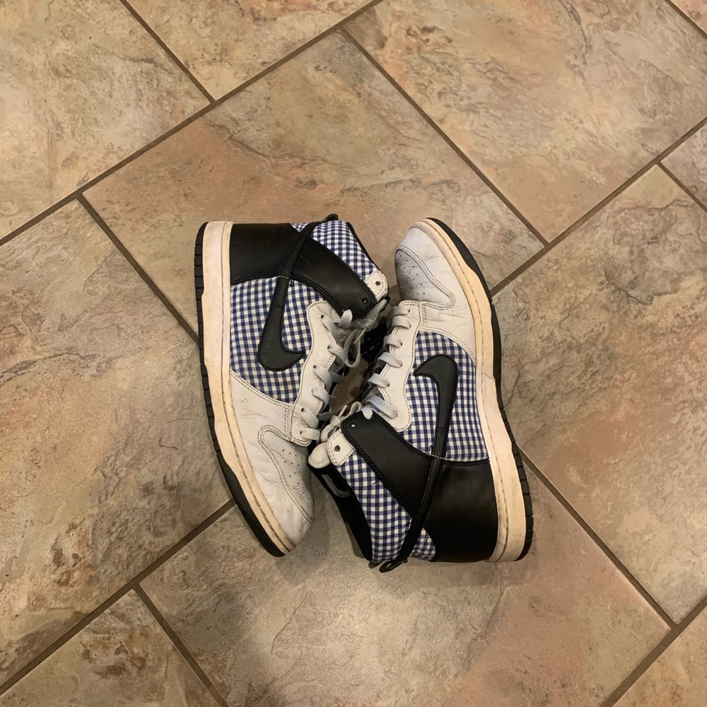 Nike Dunk Hi Zoom Premium 317891-005 Neutral Gray Black Royal 2008 Men's US 11.